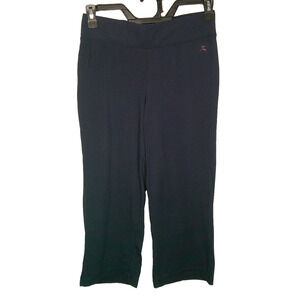 Danskin Women's Small Navy Cropped Wide Leg Leggings